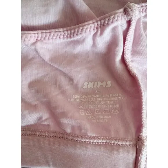 SKIMS Fits Everybody Scoop Bralette XL Pink Wireless Bra - Picture 3 of 4